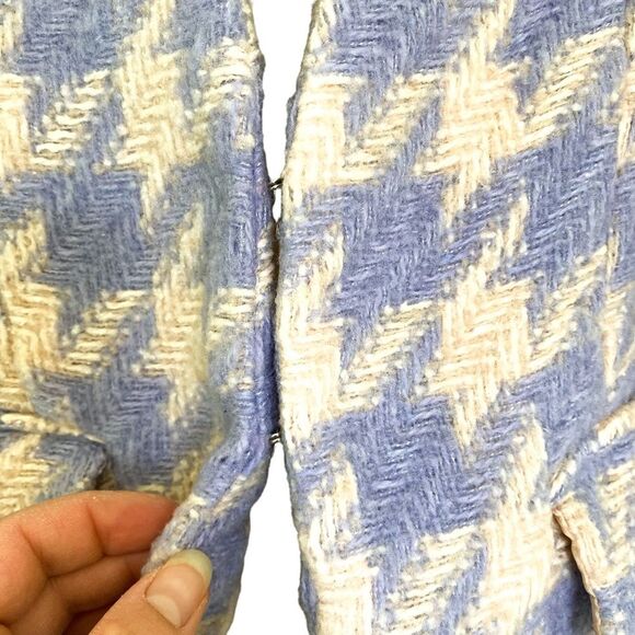 Fashion Nova Houndstooth Tweed Jacket Skirt Suit Purple Pink Tweed Set Small - Picture 5 of 14